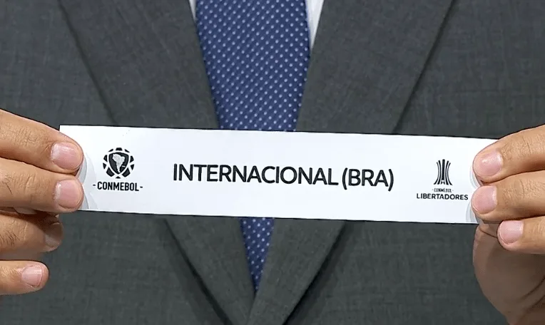 Sorteio do Inter na Libertadores (Reprodução)