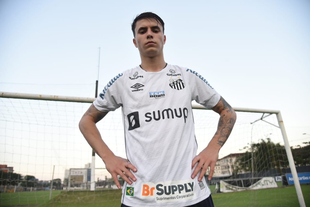 Vinicius Zanocelo, no Santos (Foto: Divulgação/Santos FC)