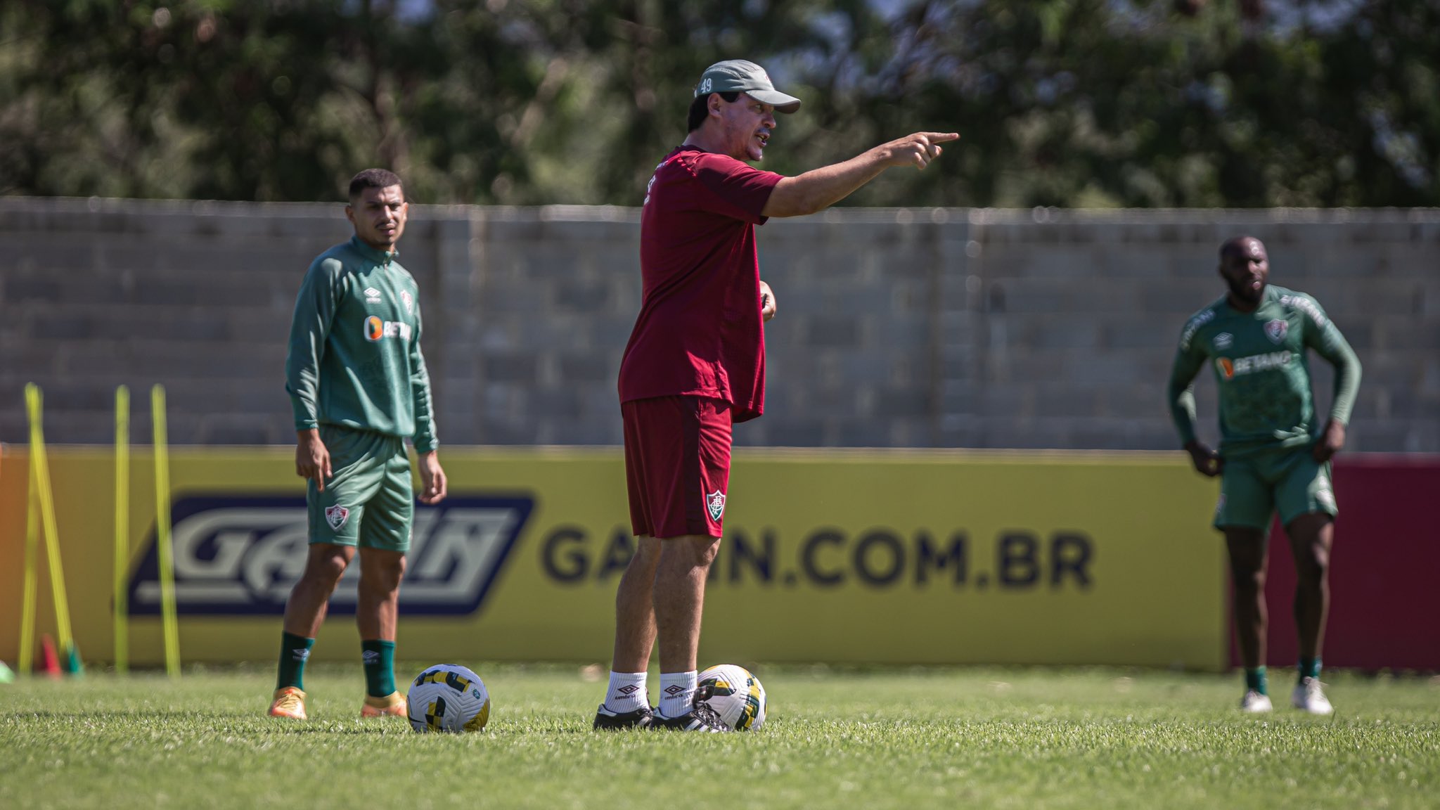 Fernando Diniz em treino no Fluminense 📸: Marcelo Gonçalves/FFC