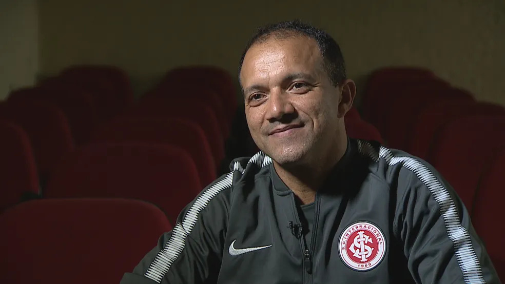 Iarley quando trabalhava no Inter ( Foto: Reprodução / RBS TV)