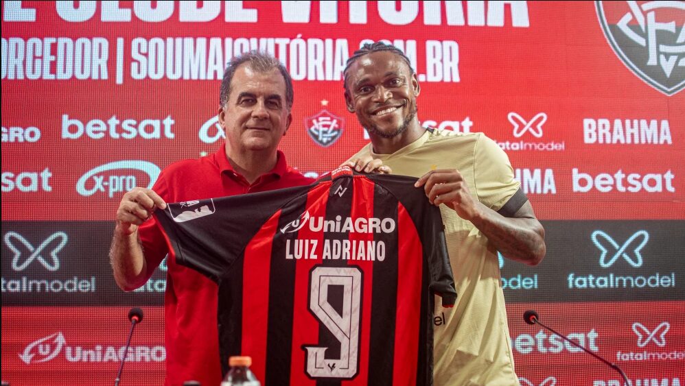 Luiz Adriano no Vitória (Foto: Victor Ferreira/EC Vitória)