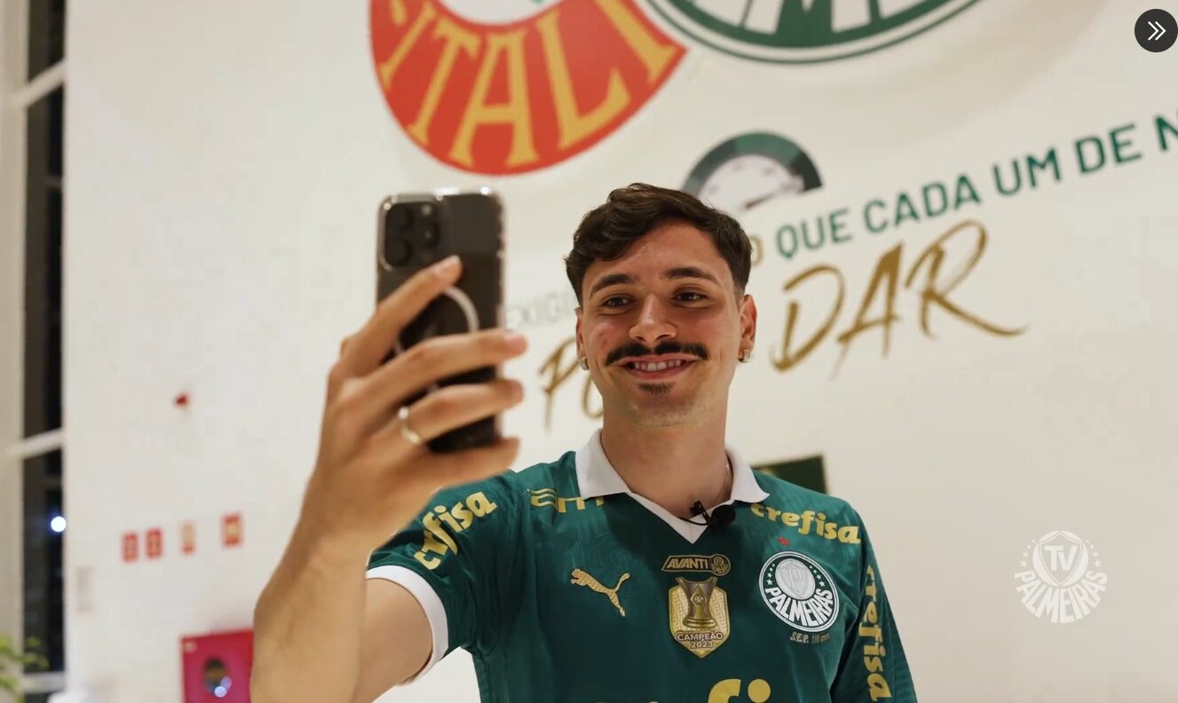 Mauricio, no Palmeiras (Foto: Fabio Menotti/Palmeiras)