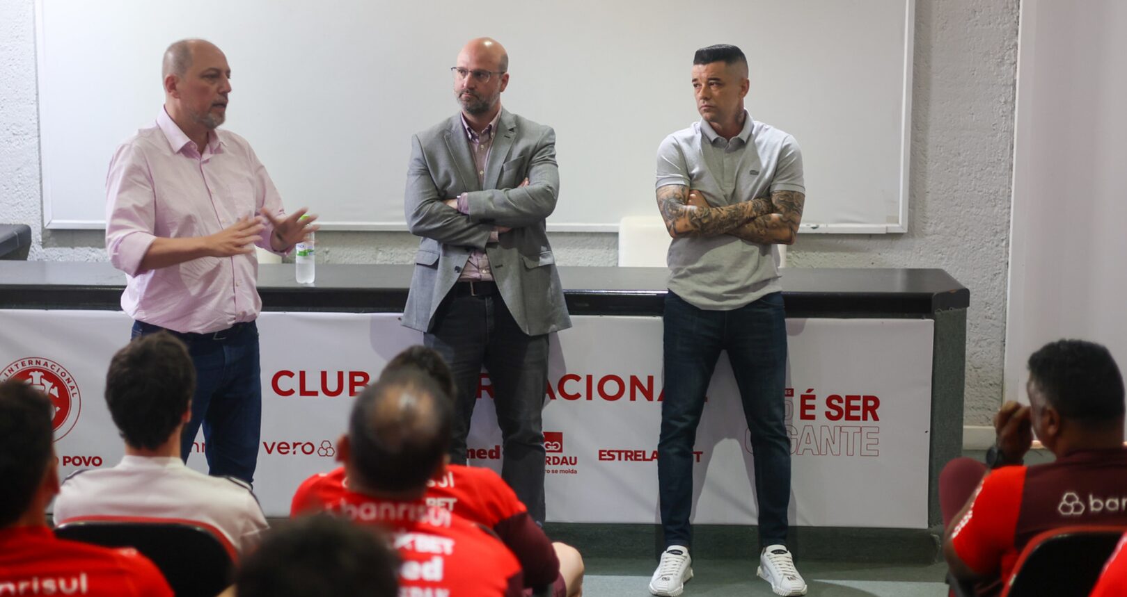 Alessandro Barcellos, José Olavo Bisol e D’Alessandro (Divulgação/SCI)
