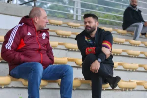 Sasha Barcellos e Sobis em treino do Inter na PUC ((Ricardo Duarte/SCI))