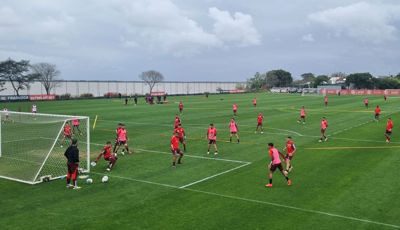 Treino do Inter no CT Parque Gigante (Foto: Cassiano Cardoso / Resistência Colorada)
