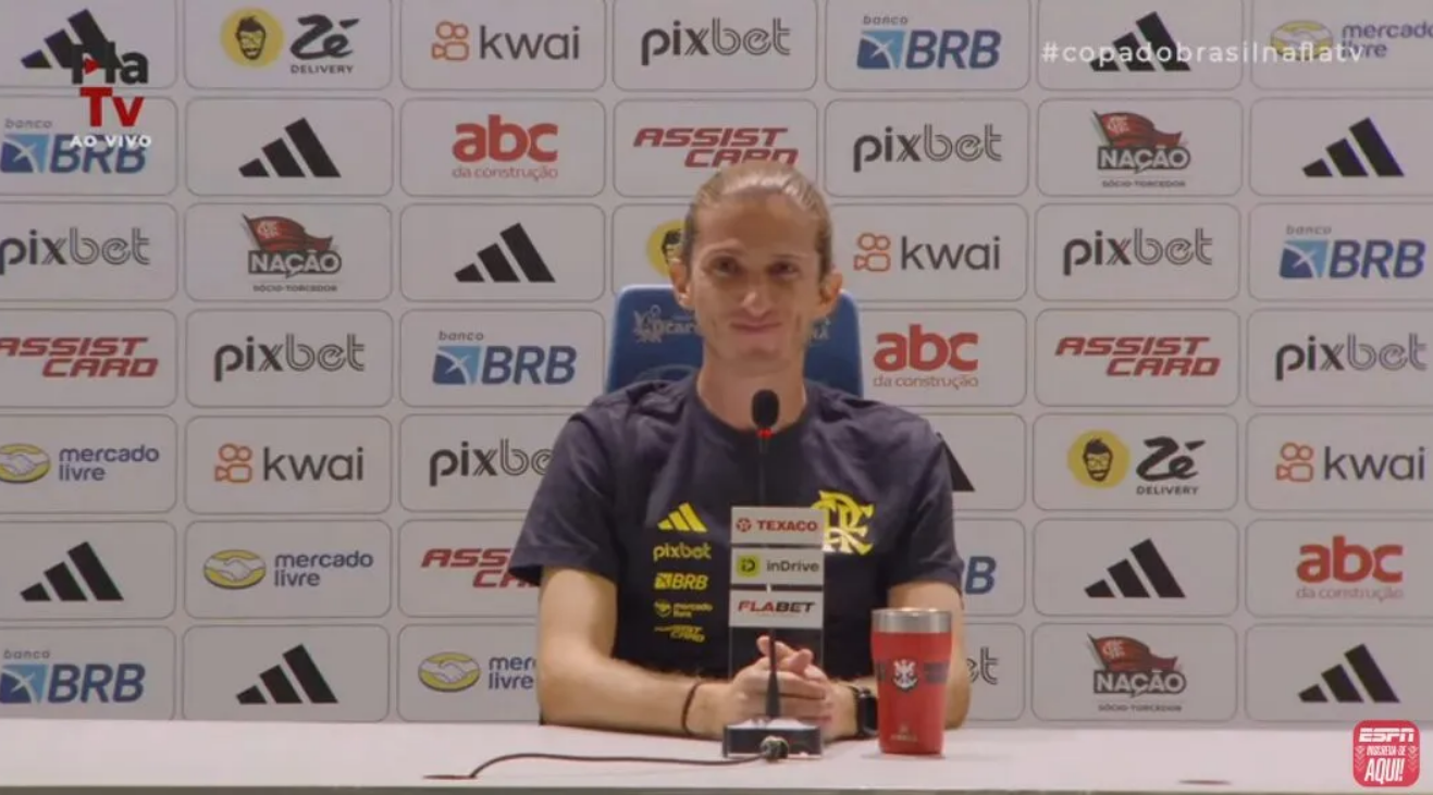 Técnico Filipe Luís do Flamengo (Reprodução)