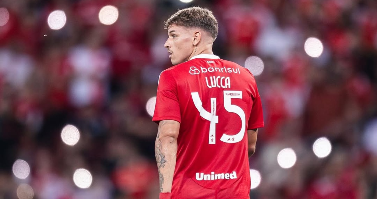 Lucca em ação pelo Inter (Foto: Ricardo Duarte/SCI)