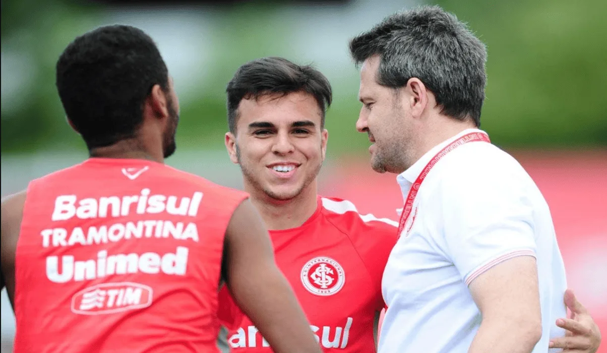 Andrigo e Argel no Inter (Foto: Ricardo Duarte/SCI)
