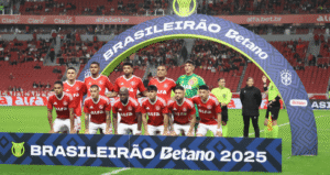 Grupo de jogadores do Inter (Foto: Ricardo Duarte/SCI) Fluminense