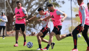 Alan Rodríguez em treino no Inter (Foto: Ricardo Duarte/SCI)