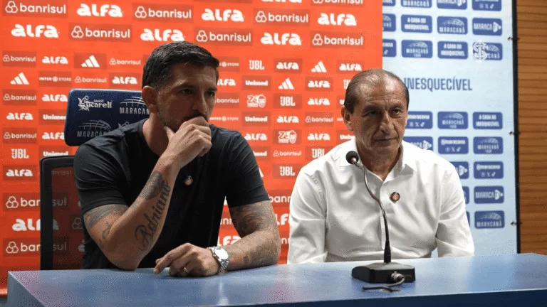 Emiliano Díaz e Ramón Díaz no Inter