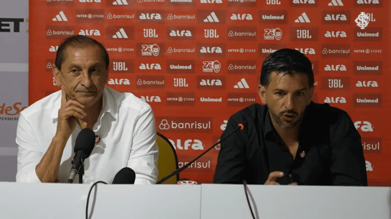 Ramón Díaz e Emiliano Díaz no Inter