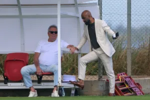 Abel Braga, Fabinho Soldado, no treino do Inter