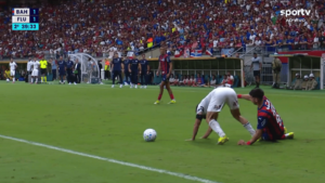 Jogo entre Bahia e Fluminense no Brasileirão