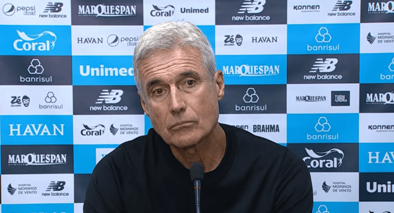 Técnico Luis Castro no Grêmio