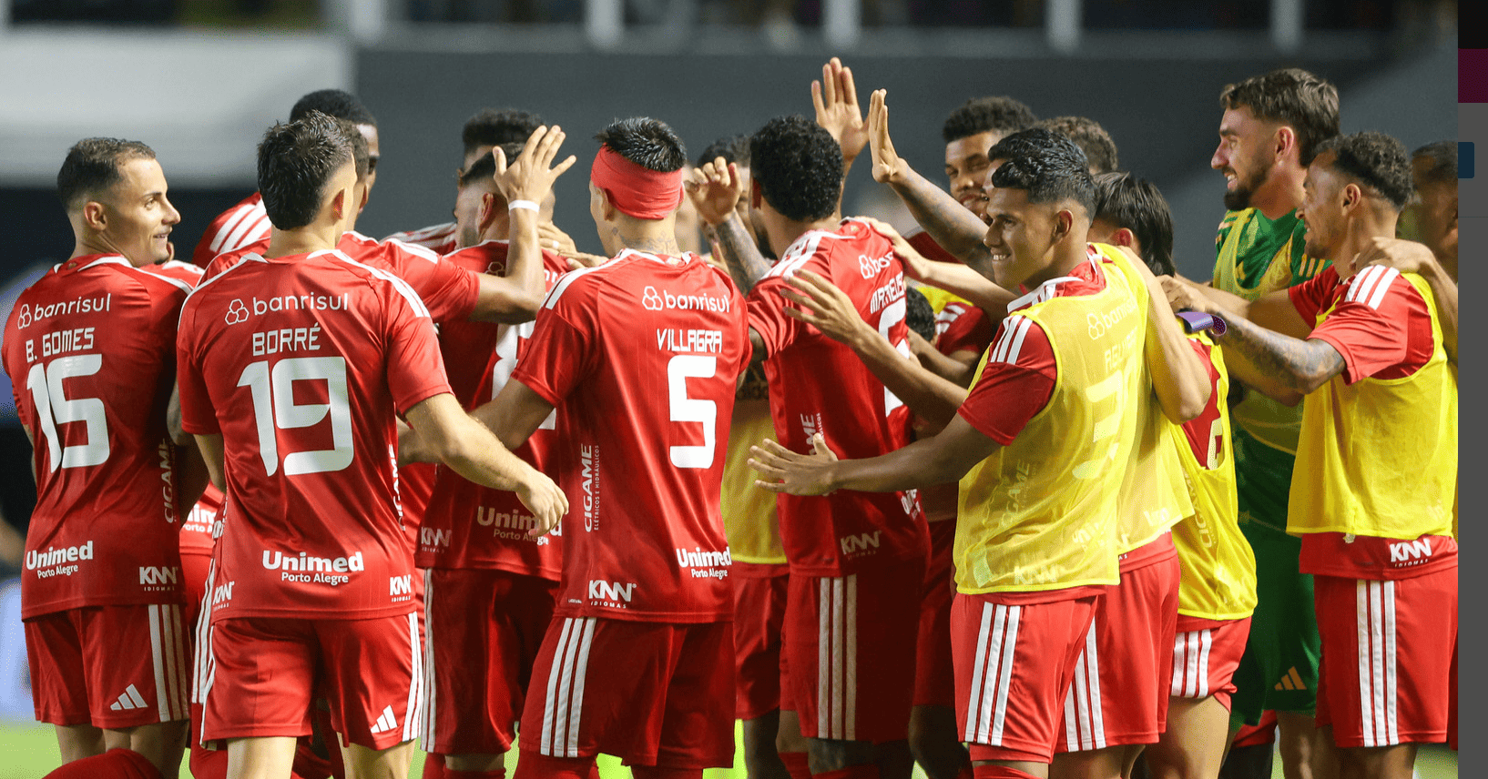 Jogadores do Inter (Foto: Ricardo Duarte/SCI)