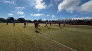 Treino do grupo de jogadores do Inter no CT Parque Gigante