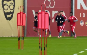 Inter em treino no CT