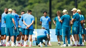 Treino da seleção brasileira