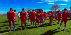 Grupo de jogadores do Internacional