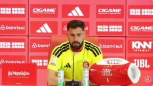 Goleiro Matheus Cunha, reforço do Inter