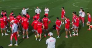 Eduardo Baptista em treino no Inter