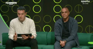 Denilson e André Rizek no SporTV